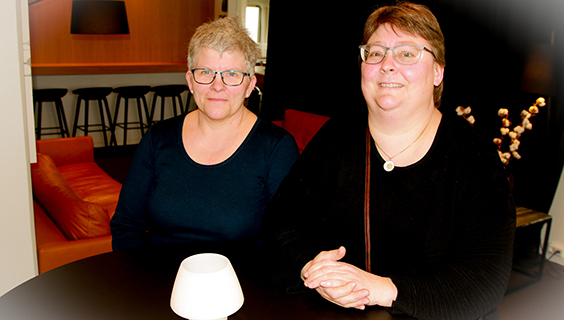 Fra venstre: Marianne Clausen og Helle Hammer Sørensen